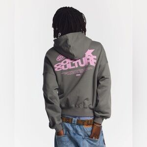 Black Pullover Hoodie with Small Chest Logo